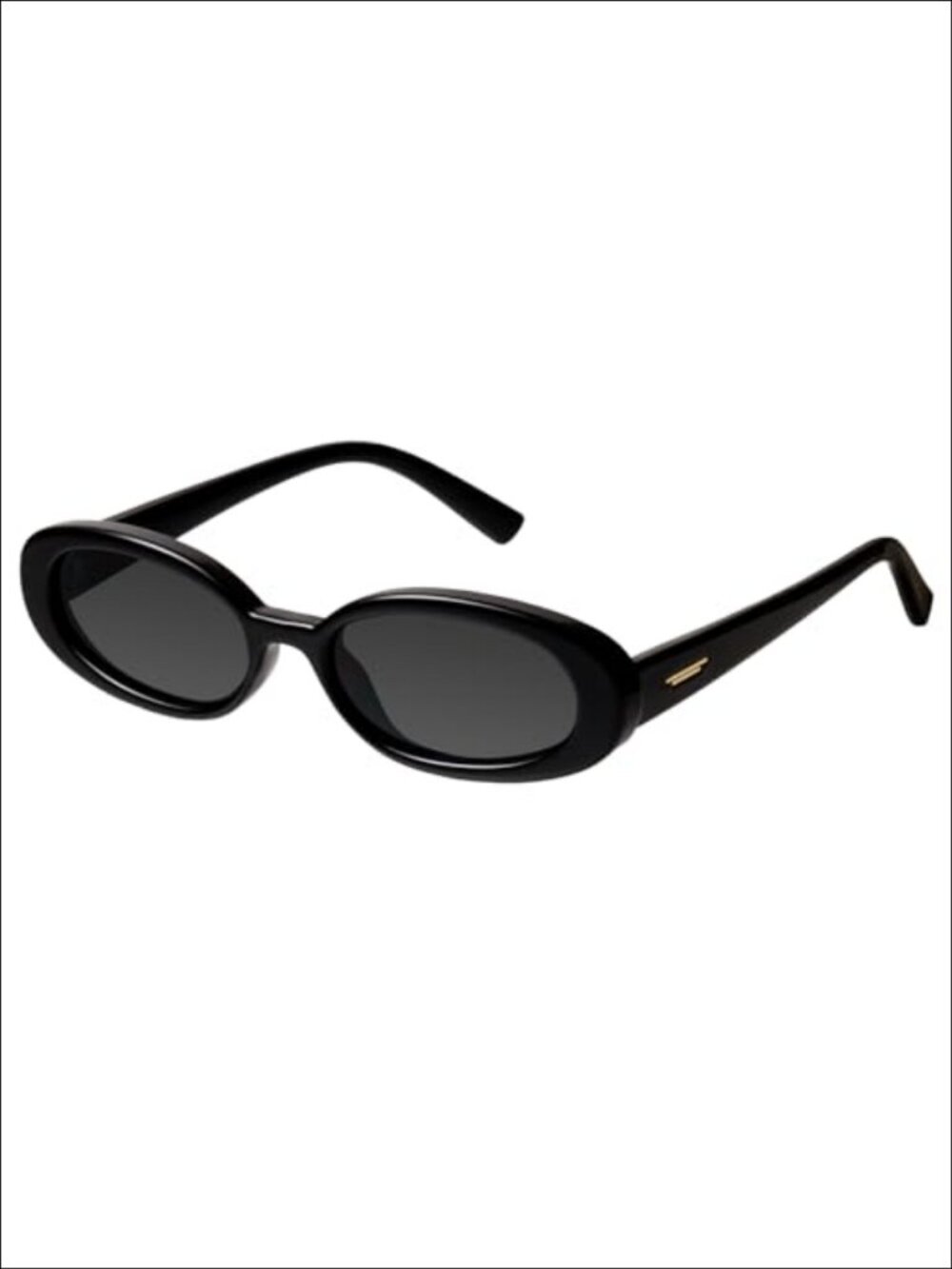 Oval Sunglasses Retro Thick Frame Full-Frame UV Protection
